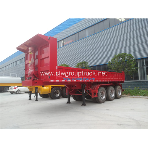 3 axle rear dump trailer hydraulic tipping trailer